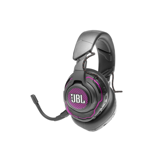 JBL Quantum ONE - Black - USB Wired Over-Ear Professional PC Gaming Headset with Head-Tracking Enhanced QuantumSPHERE 360 - Detailshot 3